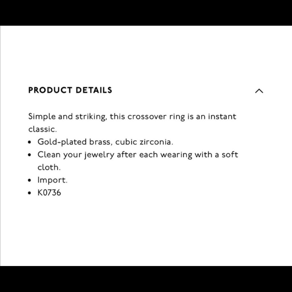 Madewell crossover ring - Picture 5 of 8
